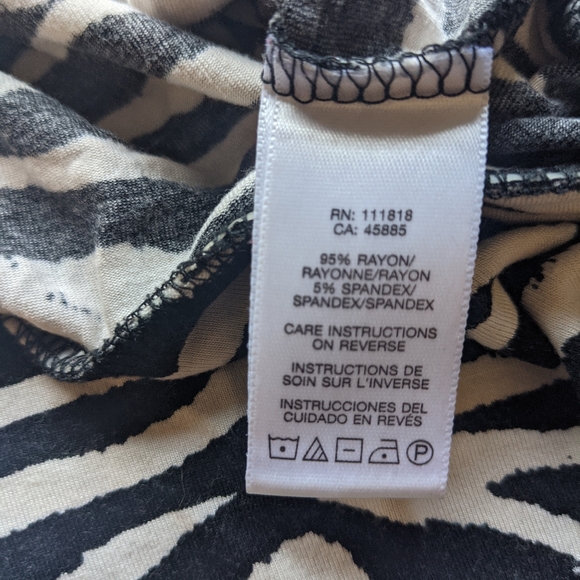 MMK MICHAEL KORS Printed Dolman Sleeves Blouse Top - Picture 5 of 5